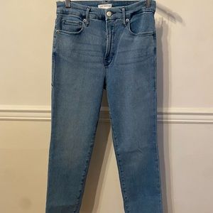 Good American Good Straight Split Pockets jeans
